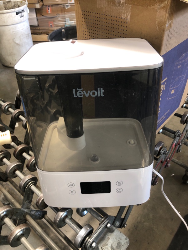 Photo 2 of LEVOIT Humidifiers for Bedroom Large Room Home, 6L Top Fill Cool Mist Air Ultrasonic for Plants Indoor with Essential Oils Diffuser for Baby Kids, Smart Control with Humidistat, Quiet Easy Clean, Gray

//TESTED AND NONFUNCTIONAL
