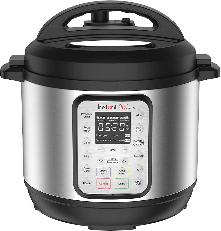 Photo 1 of Instant Pot Duo Plus 6 Quart 9-in-1 Electric Pressure Cooker, Slow Cooker, Rice Cooker, Steamer, Sauté, Yogurt Maker, Warmer & Sterilizer, 15 One-Touch Programs,Stainless Steel/Black

//TESTED AND FUNCTIONAL