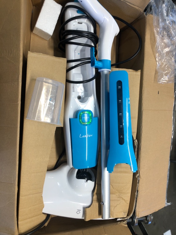 Photo 2 of Steam Mop, Mops for Floor Cleaning with 3 Steam Level, Floor Steamer, Tile Cleaner, Laminate Cleaner and Hard Wood Floor Cleaner, Steam Mop with 2 Mop Pads for Home Use Carpet

//TESTED AND FUNCTIONAL
