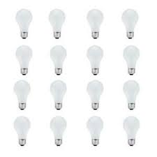 Photo 1 of EcoSmart 100-Watt Equivalent A19 Dimmable Energy Star LED Light Bulb  Daylight  16-Pack)-