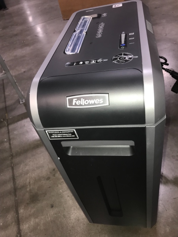 Photo 10 of Fellowes Powershred 125Ci 100% Jam Proof 20 -Sheet Cross-Cut Commercial Grade Paper Shredder
