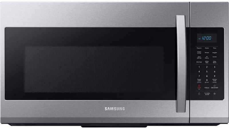 Photo 1 of Samsung ME19R7041FS 1.9 Cu.Ft. Stainless Steel Over-The-Range Microwave
