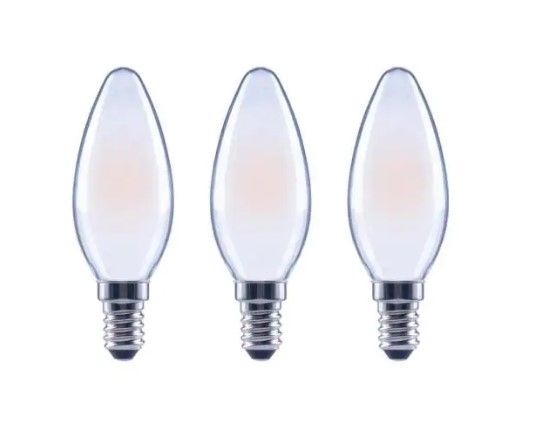 Photo 1 of EcoSmart
40-Watt Equivalent B11 Candle Dimmable ENERGY STAR Frosted Glass Filament Vintage LED Light Bulb Soft White (3-Pack)
4 CASES OF 3