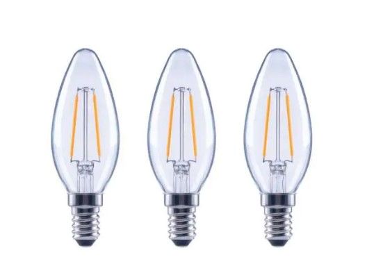 Photo 1 of EcoSmart
25-Watt Equivalent B11 Candle Dimmable ENERGY STAR Clear Glass Filament LED Vintage Edison Light Bulb Daylight (3-Pack)
4 PACKS OF 3