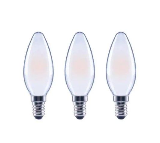 Photo 1 of EcoSmart
40-Watt Equivalent B11 Dimmable ENERGY STAR Frosted Glass Filament Vintage Edison LED Light Bulb Bright White (3-Pack)
4 PACKS OF 3