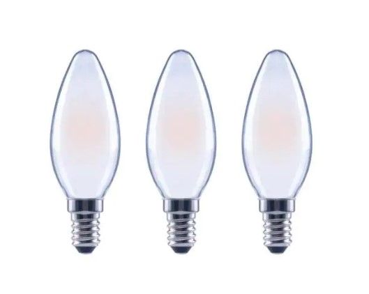 Photo 1 of EcoSmart
40-Watt Equivalent B11 Candle Dimmable ENERGY STAR Frosted Glass Filament Vintage LED Light Bulb Soft White (3-Pack)
4 PACKS OF 3