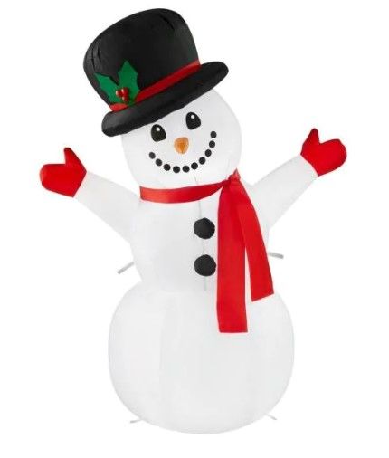 Photo 1 of Home Accents Holiday
3.5 ft Pre-Lit LED Airblown Snowman Christmas Inflatable