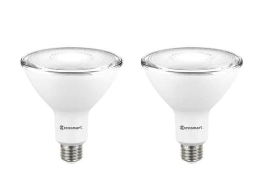 Photo 1 of EcoSmart
120-Watt Equivalent PAR38 Dimmable Energy Star Flood LED Light Bulb Daylight (2-Pack)