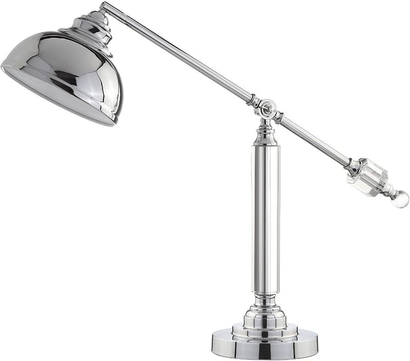 Photo 1 of JONATHAN Y JYL2059A Giselle 22" Metal and Crystal LED Task Lamp Classic,Traditional,Transitional for Bedroom, Living Room, Office, College Dorm, Coffee Table, Bookcase, Chrome/Clear