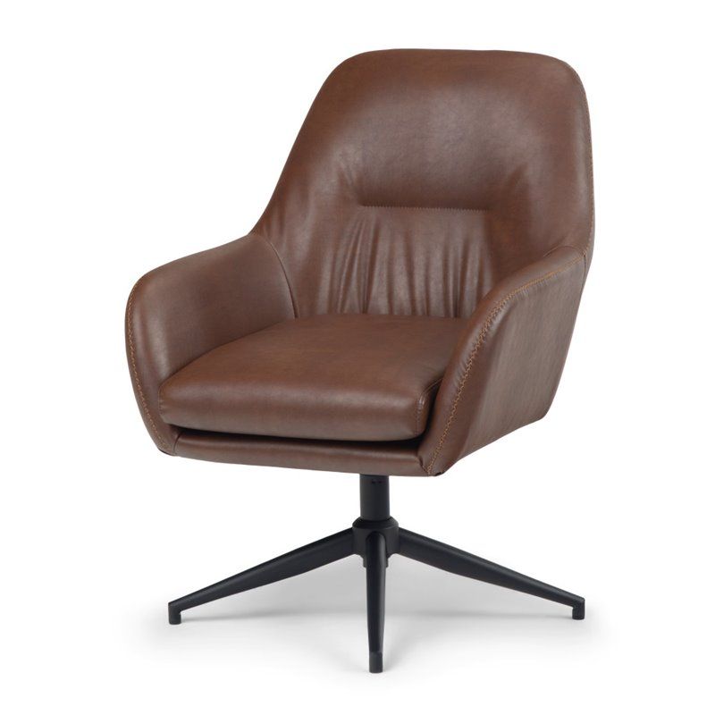 Photo 1 of Simpli Home Johnson Swivel Office Chair