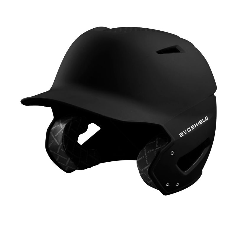 Photo 1 of EvoShield XVT Batting Helmet - Matte Finish in Black | INT [6 3/4-7 1/4