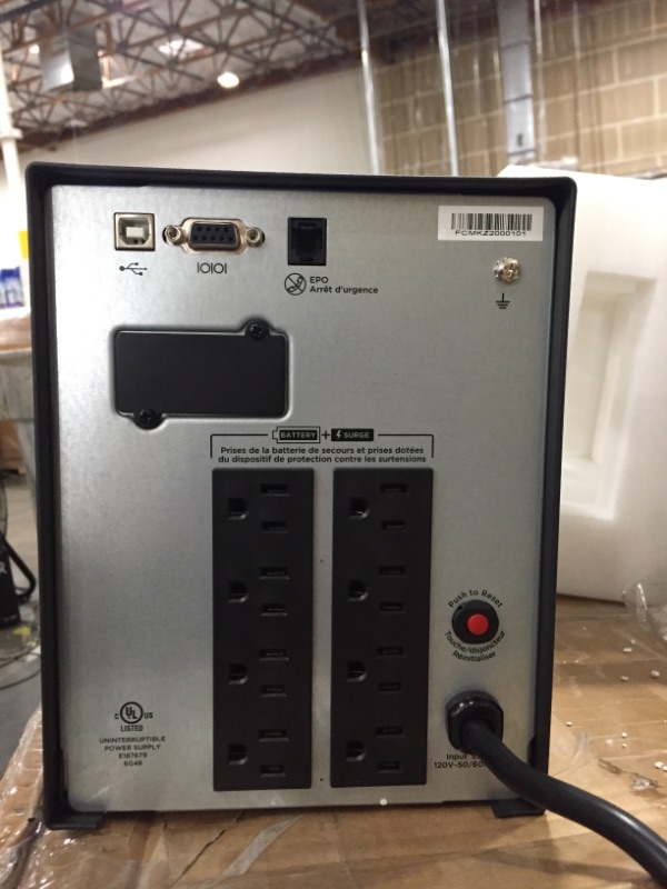 Photo 3 of CyberPower PR1500LCD Smart App Sinewave UPS System, 1500VA/1500W, 8 Outlets, AVR, Mini-Tower
