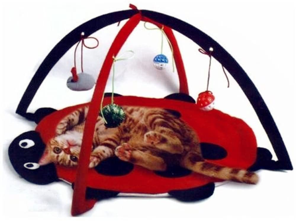 Photo 1 of 
Petty Love House Cat Activity Center with Hanging Toy Balls, Mice More - Helps Cats Get Exercise Stay Active Best Cat Toys on Amazon
AS IS USED