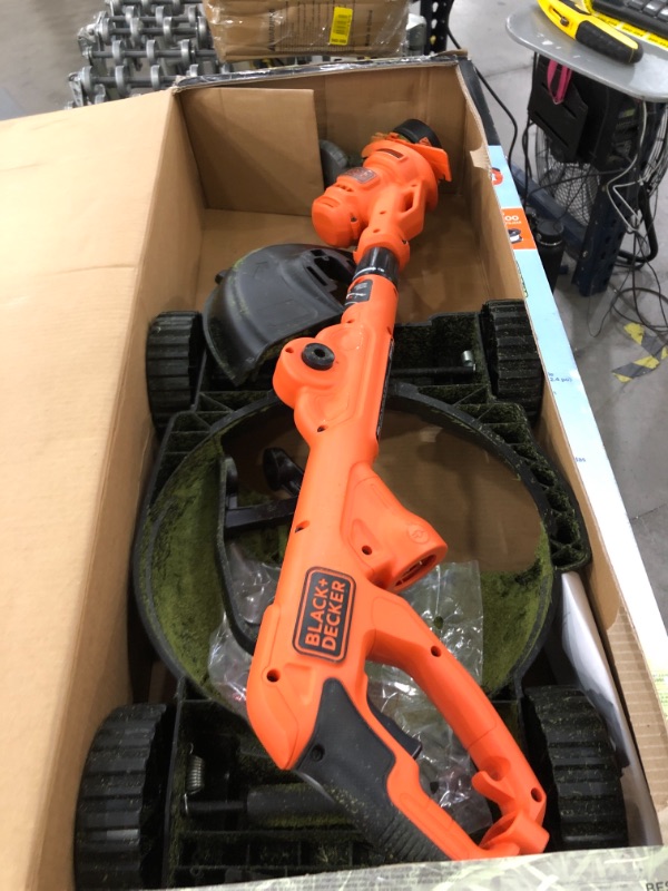 Photo 2 of BLACK+DECKER 120V 6.5 Amp Compact 12 in. Corded 3-in-1 Lawn Mower
AS IS USED