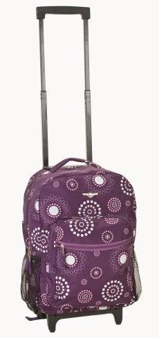 Photo 1 of Roadster 17 in. Rolling Backpack, Purplepearl
by Rockland