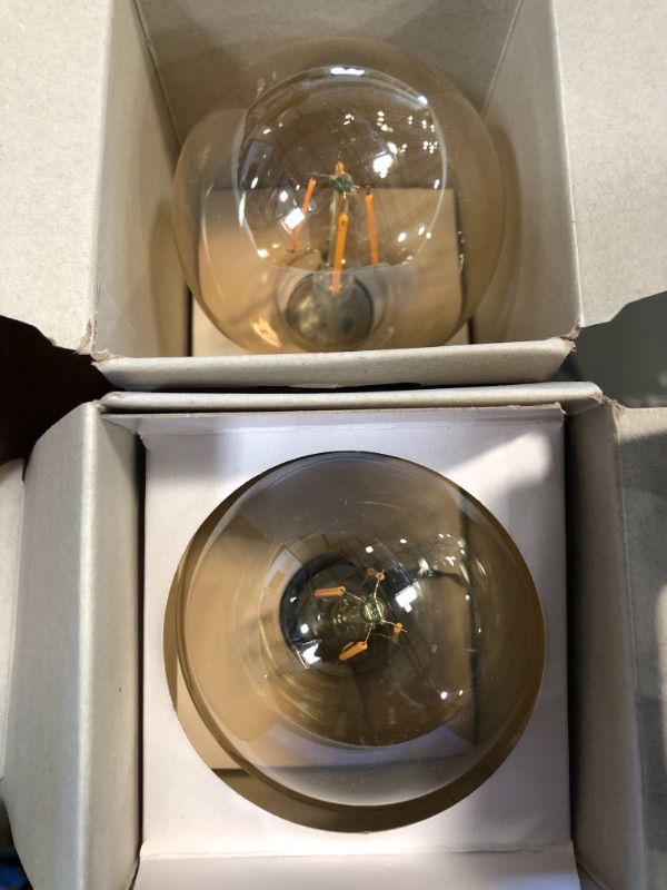 Photo 1 of Philips
40-Watt Equivalent G25 Dimmable Vintage Glass Edison LED Globe Light Bulb Amber Warm White (2000K) (1-Bulb)
2 PACK