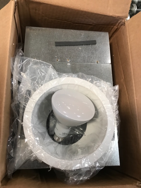 Photo 2 of Broan-NuTone White Adjustable 50-80 CFM Ceiling Bathroom Exhaust Fan with Light Easy Change Trim Kit, ENERGY STAR