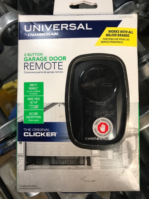 Photo 2 of Universal Clicker Black Garage Door Remote Control