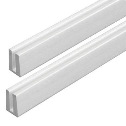 Photo 1 of 0.75 In. X 1 In. X 4 Ft. White Vinyl Lattice Cap Moulding
2 PACK