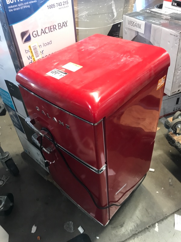 Photo 2 of Galanz
3.1 cu. ft. Retro Mini Fridge with Dual Door True Freezer in Red