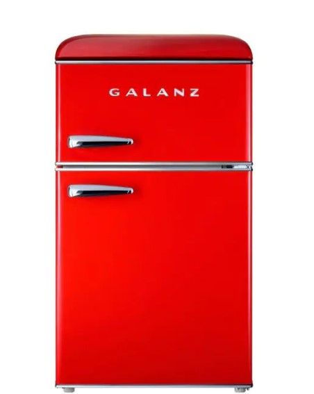 Photo 1 of Galanz
3.1 cu. ft. Retro Mini Fridge with Dual Door True Freezer in Red