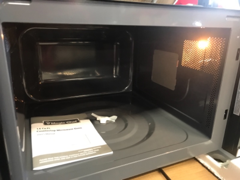 Photo 3 of Magic Chef
1.6 cu. ft. Countertop Microwave in Stainless steel with Gray Cavity