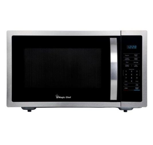 Photo 1 of Magic Chef
1.6 cu. ft. Countertop Microwave in Stainless steel with Gray Cavity