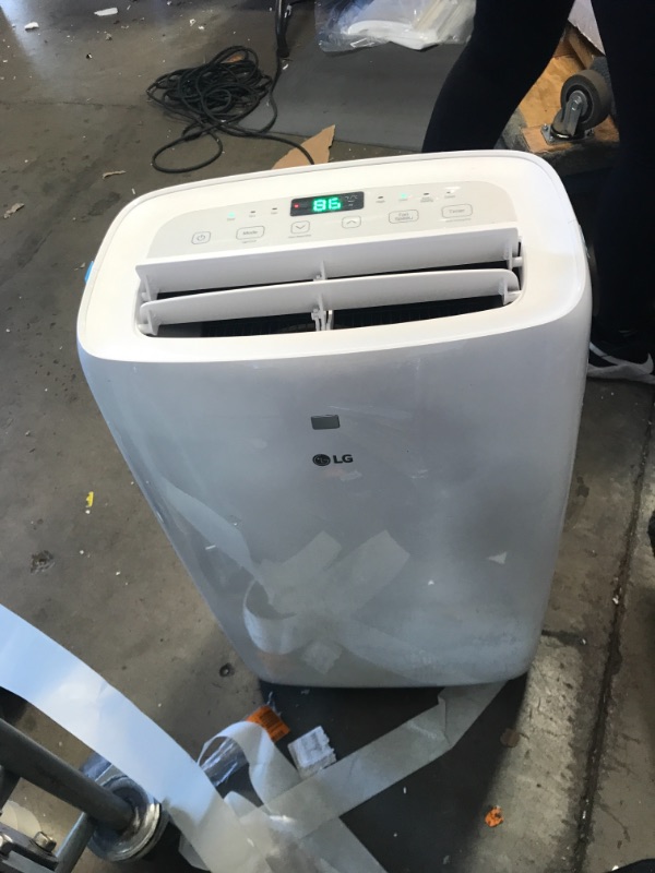 Photo 3 of 6,000 BTU (DOE) 115-Volt Portable Air Conditioner with Dehumidifier Function and LCD Remote in White