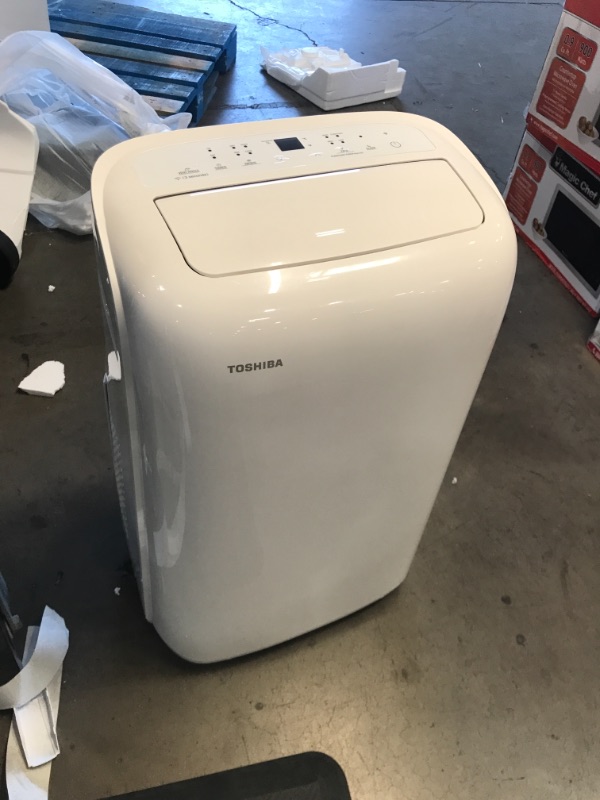 Photo 1 of Toshiba
10,000 BTU (7,000 BTU DOE) 115-Volt WiFi Portable Air Conditioner with Dehumidifier Mode and Remote for up to 300 sf
