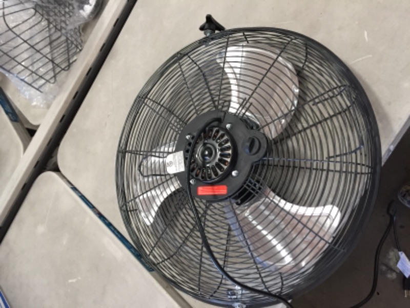 Photo 5 of 20 in. 3-Speed High Velocity Floor Fan
AS IS USED, DAMAGED (BOLT LOOSE, WHEN FANS ON HITS BOLT), MISSING HARDWARE, PLEASE SEE PHOTOS, DOES WORK 