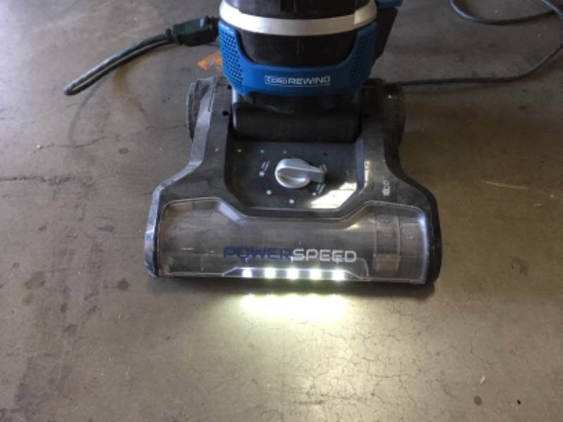 Photo 2 of PowerSpeed Upright Bagless Vacuum Cleaner with Cord Rewind, LED Headlights and Pet Turbo Tool
AS IS USED