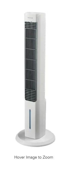 Photo 1 of Oscillating 305 CFM 3-Speed Tower Portable Evaporative Cooler for 100 sq. ft.
