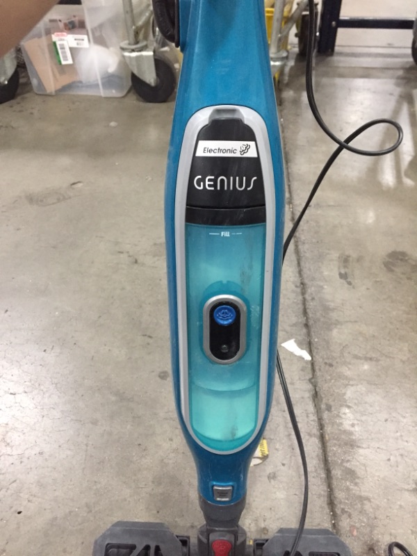 Photo 1 of Genius Steam Pocket Mop System Steam Cleaner
AS IS USED, WATER STILL IN CONTAINER, PLUG DAMAGED, UNABLE TO TEST, PLEASE SEE PHOTOS 