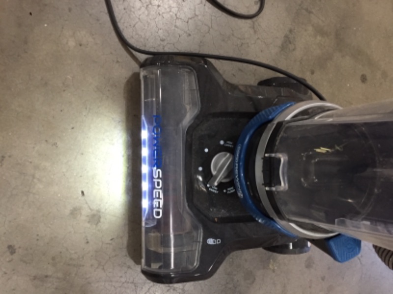 Photo 2 of PowerSpeed Upright Bagless Vacuum Cleaner with Cord Rewind, LED Headlights and Pet Turbo Tool
AS IS USED 