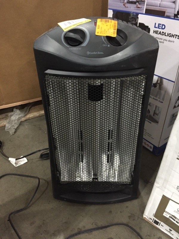 Photo 2 of 1500-Watt Electric Quartz Infrared Radiant Tower Heater Space Heater
AS IS USED