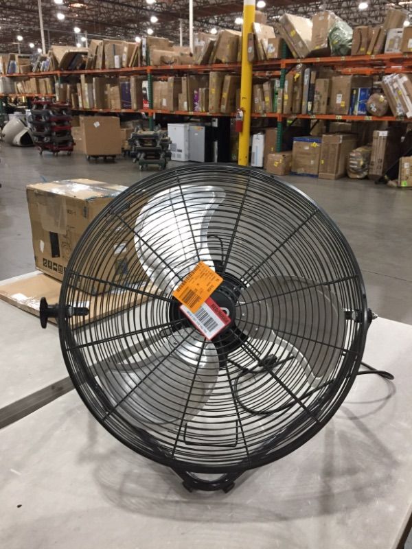 Photo 1 of 20 in. 3-Speed High Velocity Floor Fan
AS IS USED, MISSING SIDE KNOBS, PLEASE SEE PHOTOS 