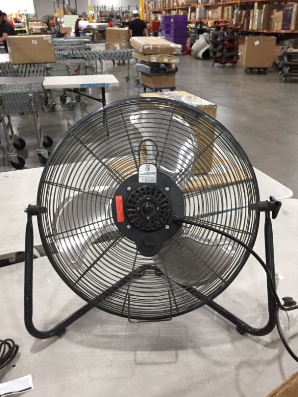 Photo 2 of 20 in. 3-Speed High Velocity Floor Fan
AS IS USED, MISSING SIDE KNOBS, PLEASE SEE PHOTOS 