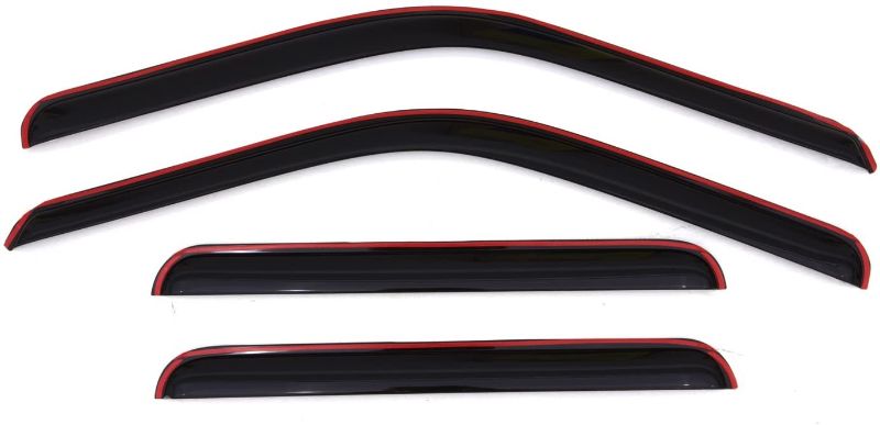 Photo 1 of Auto Ventshade AVS 194953 in-Channel Ventvisor Side Window Deflector, 4-Piece Set for 1999-2016 Ford F-250 to F-550 Super Duty with SuperCrew Cab
