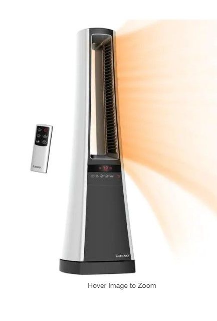 Photo 1 of Bladeless 1500-Watt Electric Ceramic Oscillating Space Heater with Digital Display and Remote Control
AS IS USED, MINOR COSMETIC DAMAGE PLEASE SEE PHOTOS 