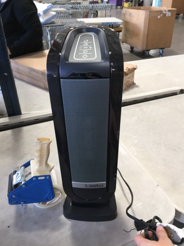 Photo 2 of Tower 22 in. Electric Ceramic Oscillating Space Heater with Digital Display and Remote Control
AS IS USED, MISSING REMOTE, PLEASE SEE PHOTOS 