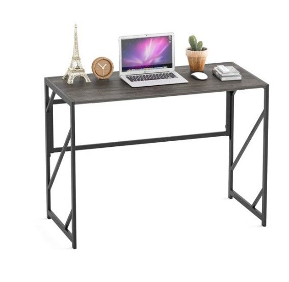 Photo 1 of Elephance Folding Computer Desk Simple Study PC Laptop Wood Table Home Office
