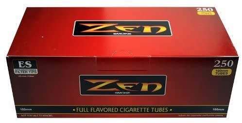 Photo 1 of (5) Five Zen Red/Full Flavor 100mm Tubes (250ct box) by Zen
5 PACKS OF 250
