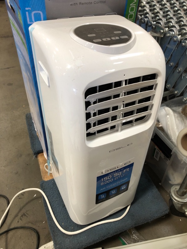 Photo 2 of OSLO
8,000 BTU (5,000 BTU DOE) Portable Air Conditioner with Dehumidifier and Mirage Display in White