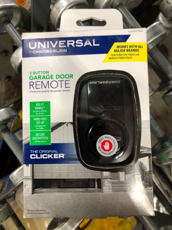 Photo 2 of Universal Clicker Black Garage Door Remote Control