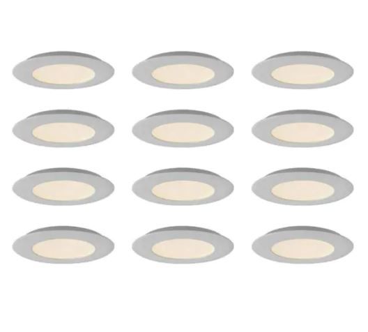 Photo 1 of Illume Lighting
Essential 4 in. White Integrated LED Recessed Round Panel Kit (12-Pack)