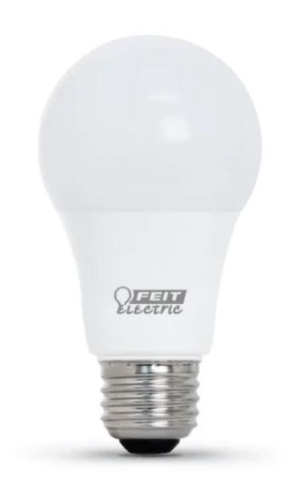 Photo 1 of Feit Electric
60-Watt Equivalent A19 Dimmable LED ENERGY STAR 90+ CRI Light Bulb, Daylight (10-Pack)