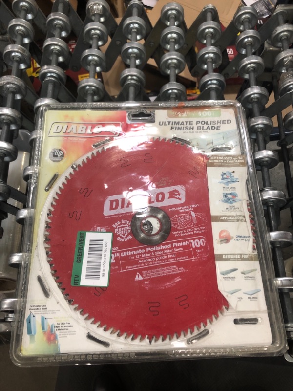 Photo 2 of DIABLO 12 in. x 100-Tooth Ultimate Polished Finish Circular Saw Blade