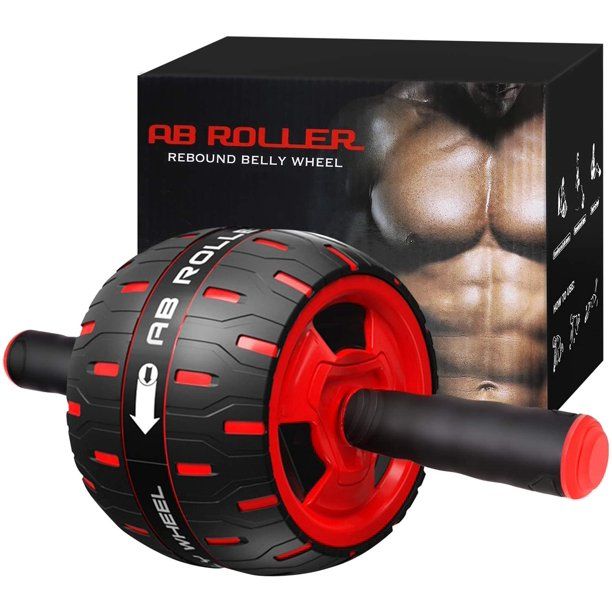 Photo 1 of Ab Roller Wheel Workout Equipment for Abdominal Exercise,Home Workout Equipment,Perfect Fitness Abdominal Exercise Equipment for Both Men Women WHITE NOT RED
