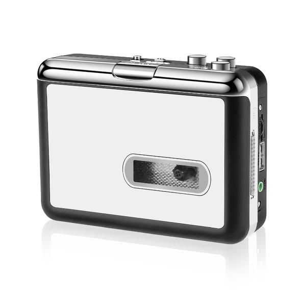 Photo 1 of DigitaLife AV205 Portable Cassette Tape Player - Standalone Cassette to MP3 Converter
