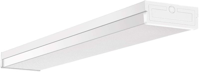 Photo 1 of 4FT LED Wraparound Light Fixture,3500K/4000k/5000K Adjustable Shop Lights,40W,4 Foot LED Wrap Light,48 Inch Integrated Linear Strip Flush Mount Office Workshop Ceiling Lighting Fixture, ETL Certified
